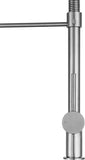 ANZZI Carriage Elegant Kitchen Faucet, Single Handle Control, High-Arc Spout (7.09" H), 1.8 GPM WaterSense Certified, Rhino Alloy Solid Brass, Various Finishes