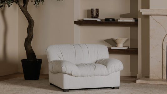 Halston Lounge Chair Flecked Oat