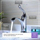 Arc Series Single Hole Single-Handle Low-Arc Bathroom Faucet in Polished Chrome