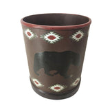 Aztec Bear Wastebasket, 2 MOQ