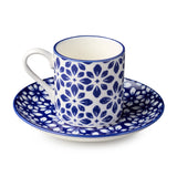 Madison Porcelain Espresso Cups & Saucers, Set of 6