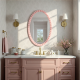 Varsha Oval Glossy Lilac Mirror