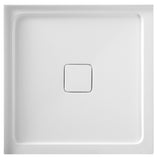 ANZZI Titan 36" x 36" Corner Shower Pan, Durable Marine Grade Acrylic, cUPC Certified, Center Drain, Slip-Resistant Flooring, White Finish