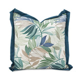 20 x 20 Outdoor Pillow Fern Indigo - Down Alternative Insert