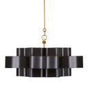 Grand Lotus Small Black Chandelier