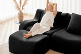 ROMA 148" 4-Seater Sofa with 1 Ottoman