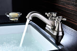 ANZZI Major Centerset Faucet, Dual Lever Control, 1.2 GPM WaterSense Certified, Rhino Alloy Solid Brass, Various Finishes