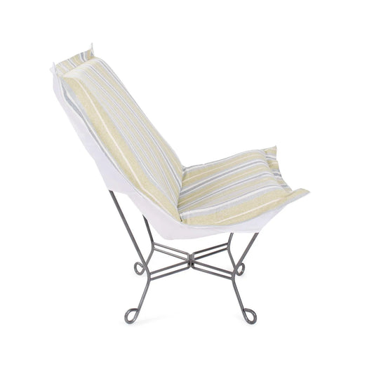 Indoor/Outdoor Puff Scroll Chair Dune Moss