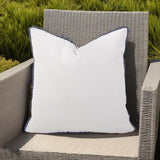 20 x 20 Outdoor Pillow with Dec Cord- Seascape Natural- Down Alternative Insert