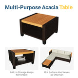 Wholesale 3-Piece Patio Furniture Set, PE Rattan Outdoor Sectional