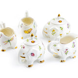 Grace Teaware Garden Elephant Sugar & Creamer Set