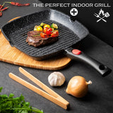 Moss & Stone 11in Nonstick Square Grill Pan