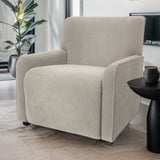 Wholesale Modern Tight Back Upholstered Recliner, Beige