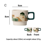 Art Ceramic Coffee Cup Stylish Tea Mug