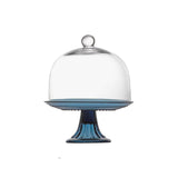 Jupiter Cornflower 8.5" Cake Stand and Dome Set