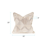 Prisma Natural 20x20 Down Filled Pillow