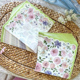 Tea Time Party Floral Paper Napkins Set of 30