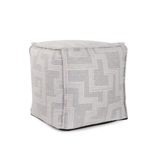 Tall Square Indoor/Outdoor Pouf Syros Fog