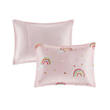 Pink Rainbow Complete Comforter and Sheet Set/Coverlet Set