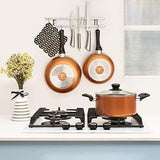 Moss & Stone 4-Piece Copper Nonstick Cookware Set