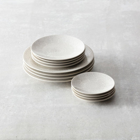 Havana Gray 12pc Dinnerware Set