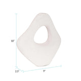 Saar Abstract White Cloud Vase