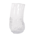 Portage Ice Clear Abstract Glass Vase- Tall