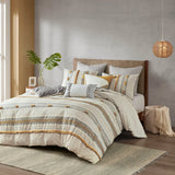 Sable Yellow Stripes Comforter/Duvet Cover Mini Set