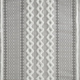 Wholesale Aztec Chenille Tufted Shower Curtain, Grey