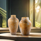 Zynsky Art Glass in Soft Amber- Tall