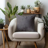 Pillow 24 x 24 Pana Charcoal - Down Alternative Insert