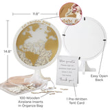 Wedding Guest Book Alternative - Globe