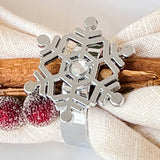 Sparkling Snowflake Napkin Ring (Set of 4)