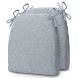 D‑Shaped Olefin Memory Foam Dining Chair Cushions, Set of 2