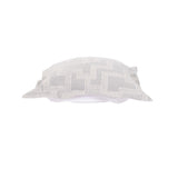 Indoor/Outdoor Puff Scroll Ottoman Syros Fog Cover Only