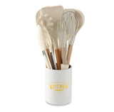 11pcs Silicone Kitchen Utensil Set with Handles