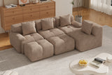 NEXO 135" 4-Seater Sofa with 2 Ottomans