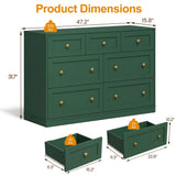 7 Drawer Dresser, 47'' Wide Modern Chest of Drawers