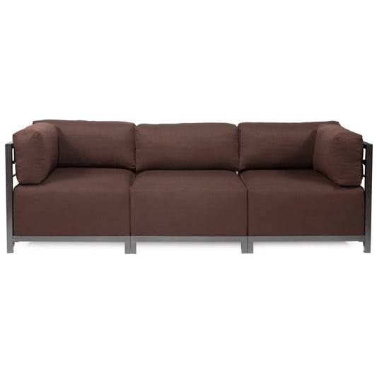 Axis 4pc Sectional Sterling Chocolate Titanium Frame