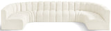 Arc - Velvet Modular U-Shaped Sectional