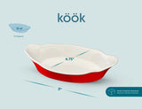 Kook Ceramic Au Gratin Baking Dish Set of 6