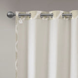 Ikat Blackout Patio Window Curtain, Taupe
