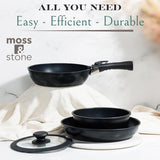 Moss & Stone 10-Piece Stackable Nonstick Cookware Set