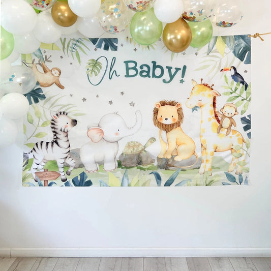 Safari Baby Shower Photo Backdrop