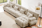 CLOUDIES 173" 4 Seater Sofa with 1 Ottoman