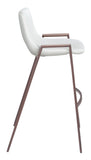 Desi Barstool (Set of 2) White & Walnut