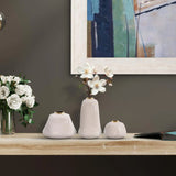 Christana Concaved Ceramic Vase- Tall