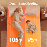 Nonwoven 5 Heat Control Setting Electric Heated Mattress Pad