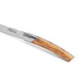 Goyon-Chazeau Set of 4 Pirou Castle Olive Wood Steak Knives