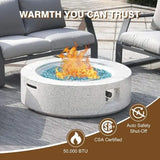 Wholesale MgO Round Propane Outdoor Fire Pit Table